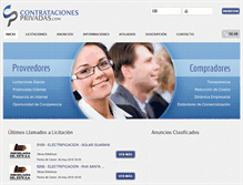 Tablet Screenshot of contratacionesprivadas.com